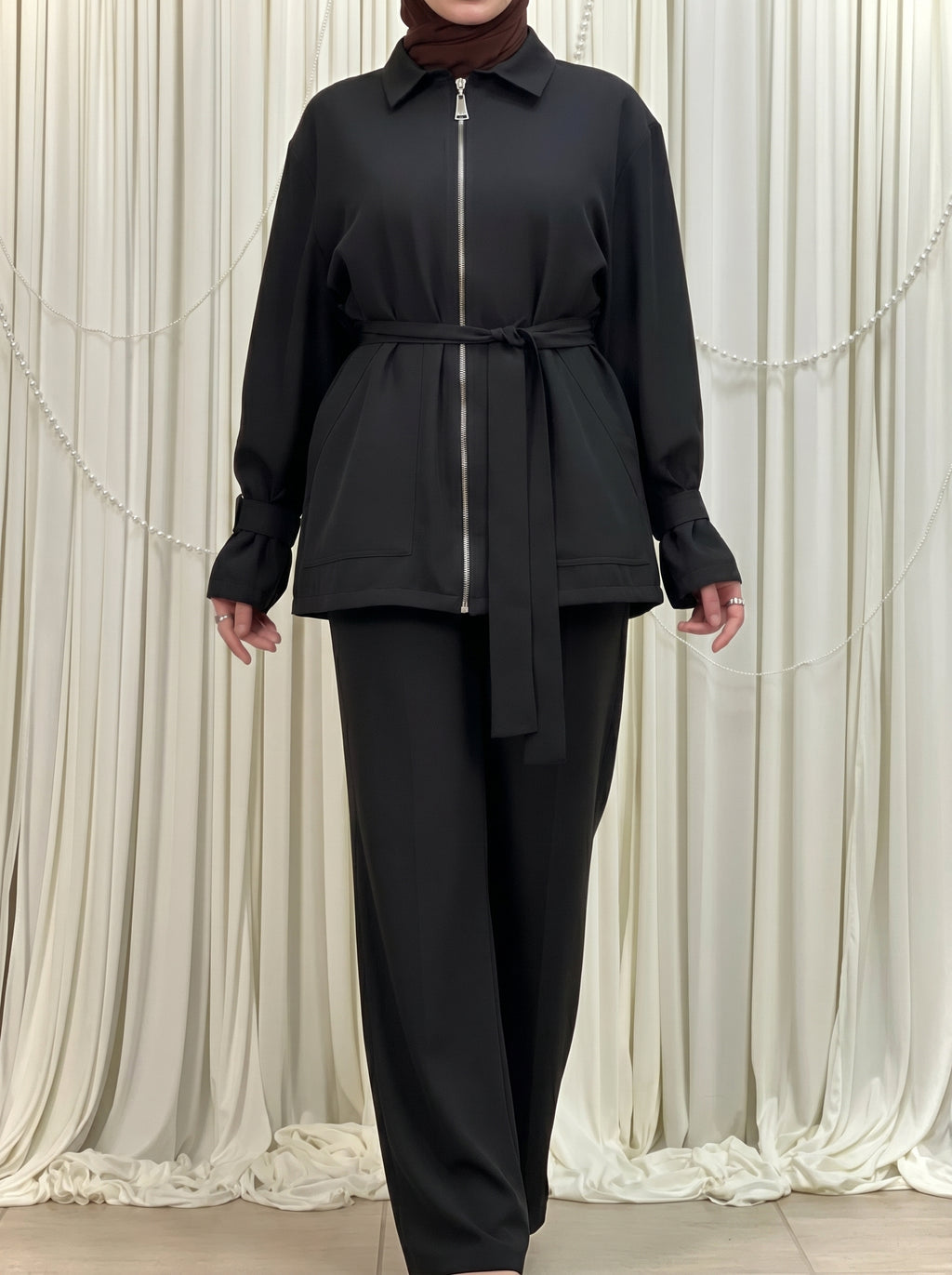 Belted Trench Set