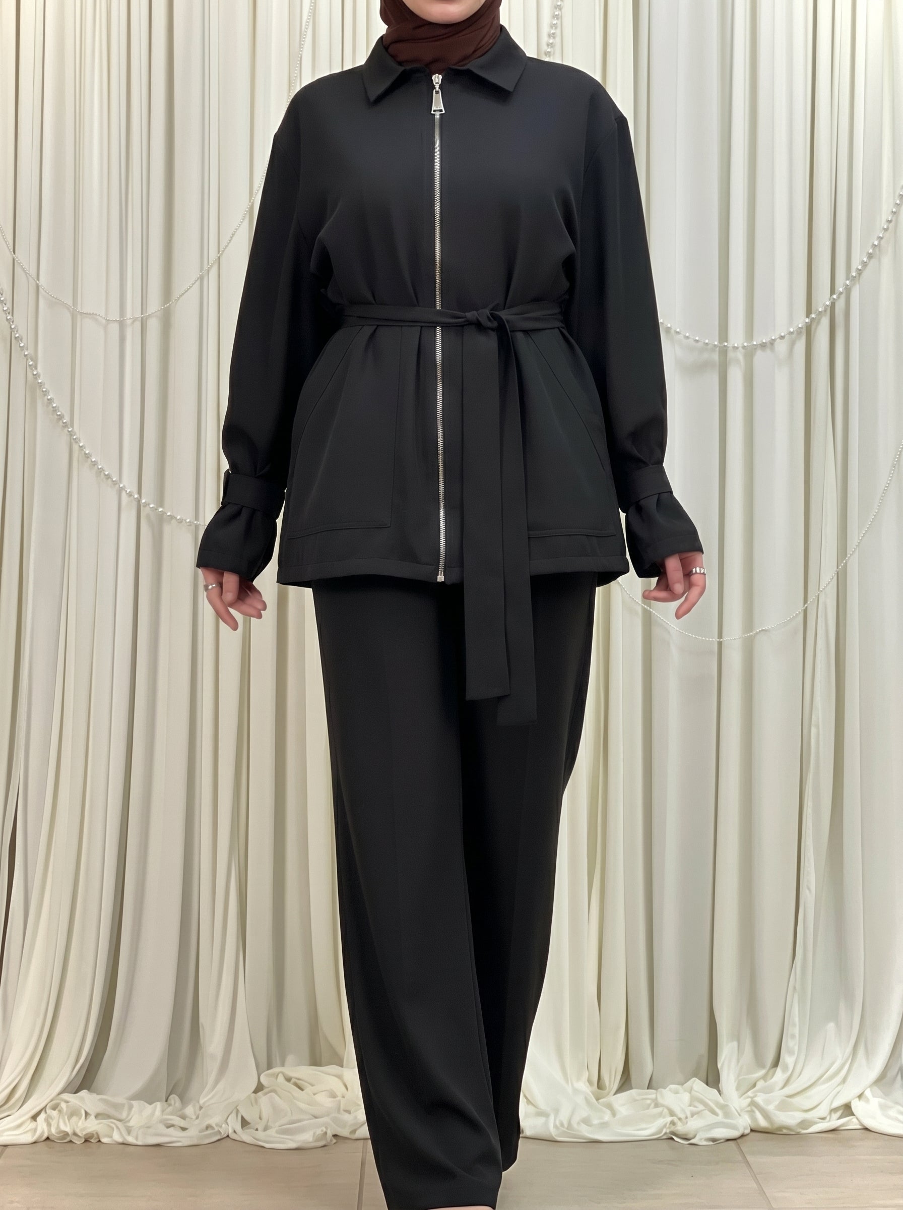Belted Trench Set