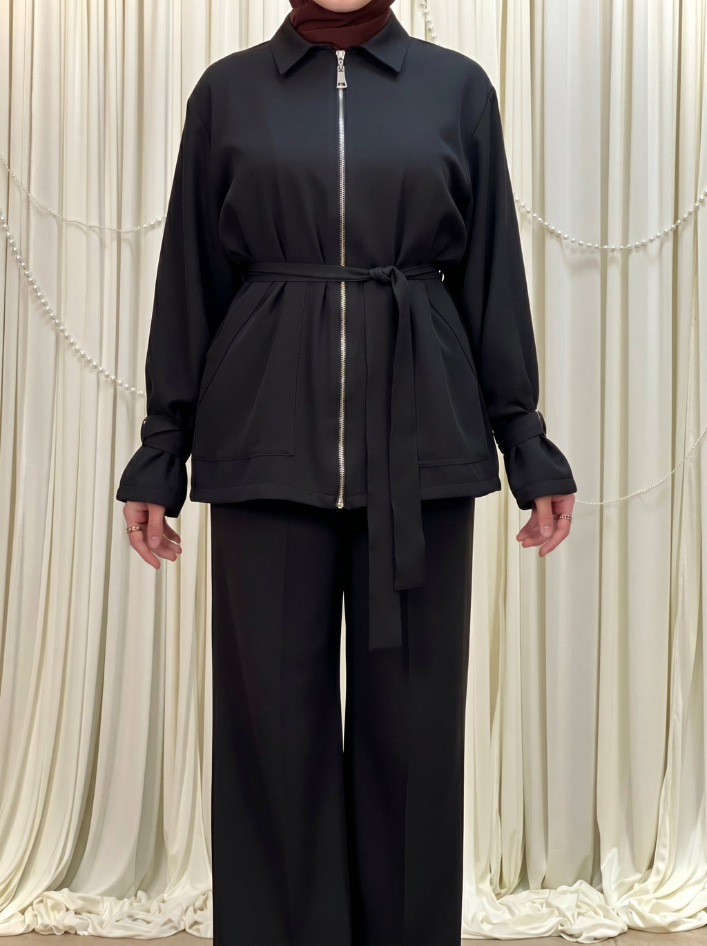 Belted Trench Set