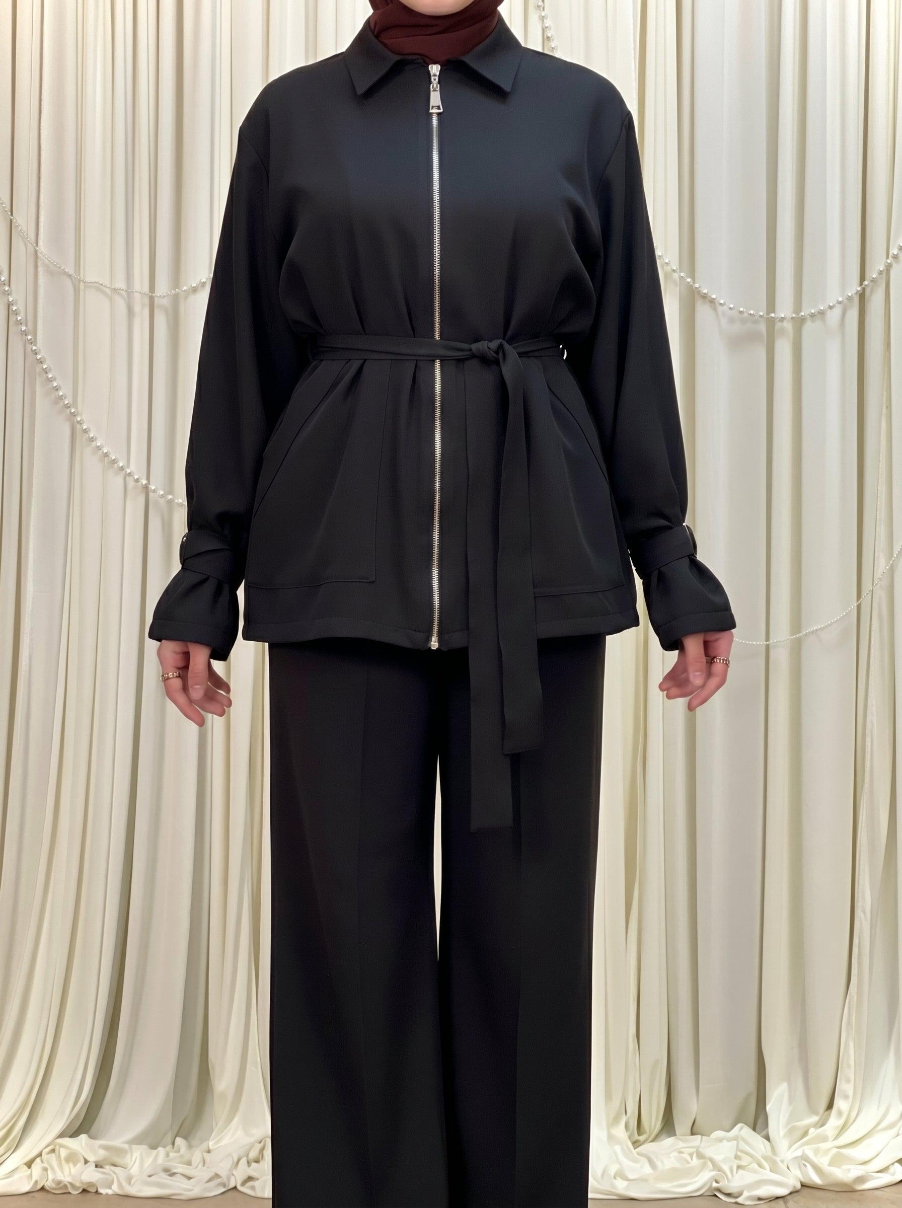 Belted Trench Set