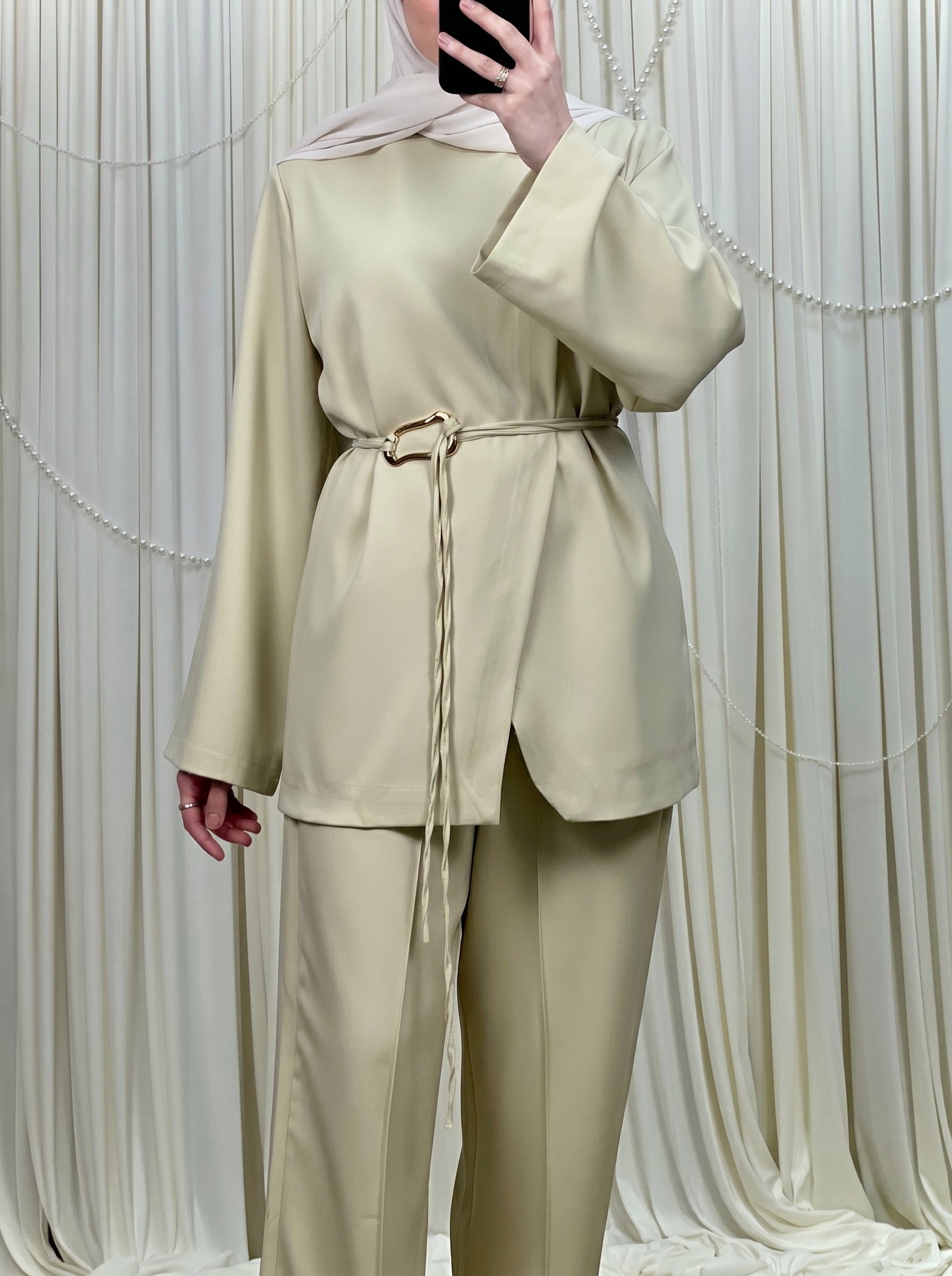 Double Front Blazer Set