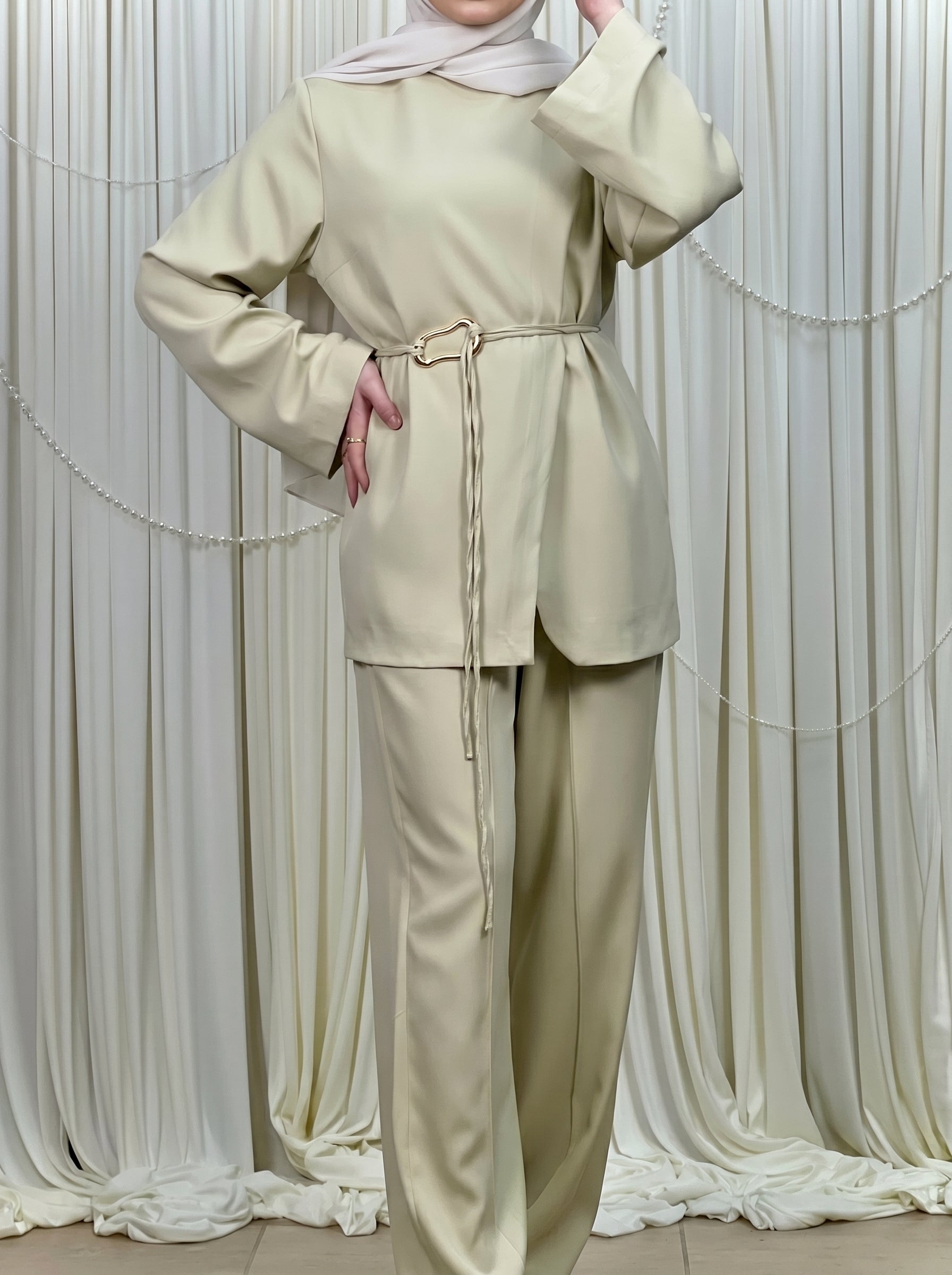 Double Front Blazer Set